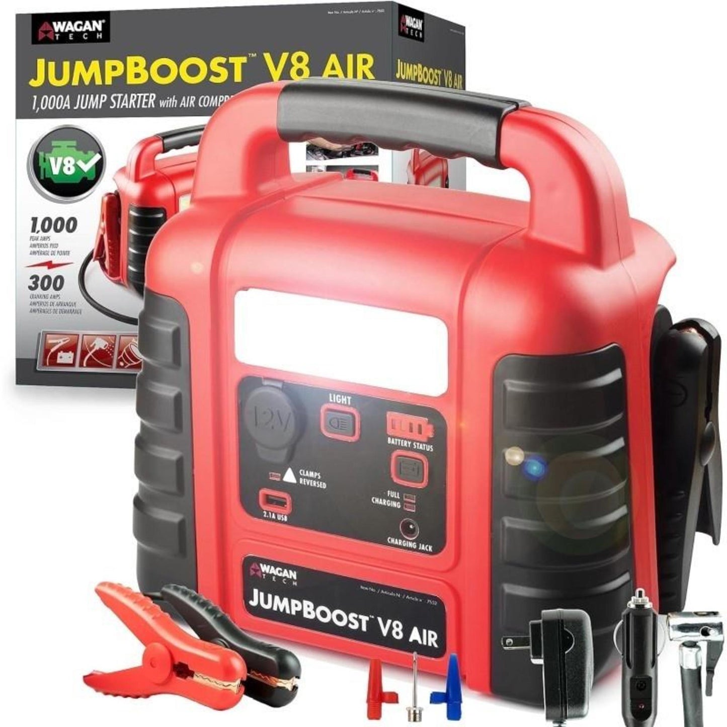 JumpBoost V8 Air - Tire Inflator and Jump Starter